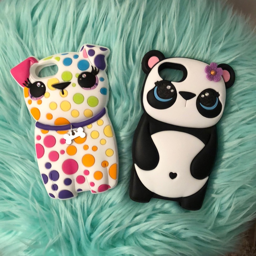 SOLD!🐶Adorable bundle of Claires Iphone 6/6s/7cas